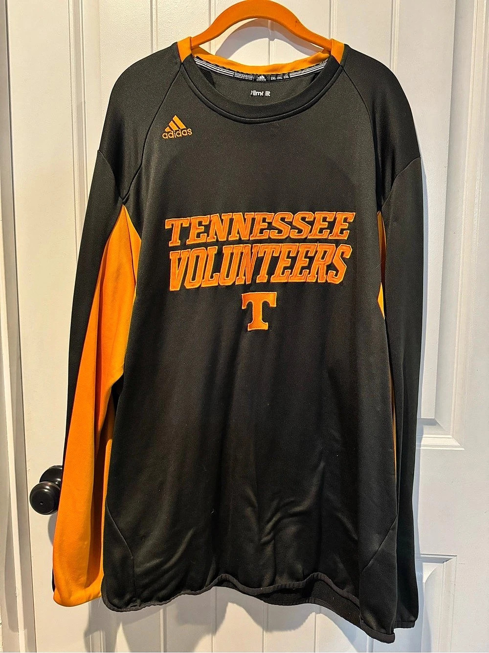 adidas Tennessee Volunteers Climalite Long Sleeve Sweatshirt Jersey 2XL
